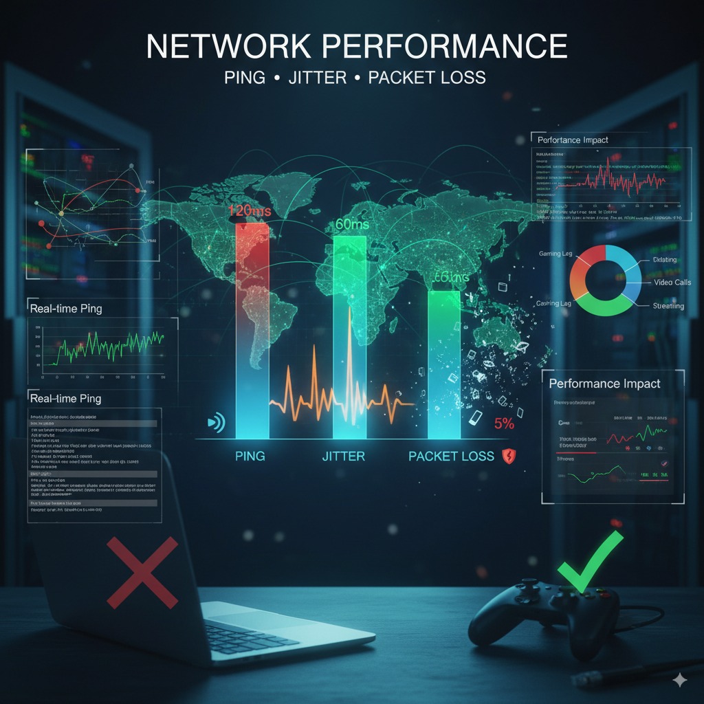 The Complete Guide to Network Performance: Understanding and Optimizing Ping, Jitter, and Packet Loss